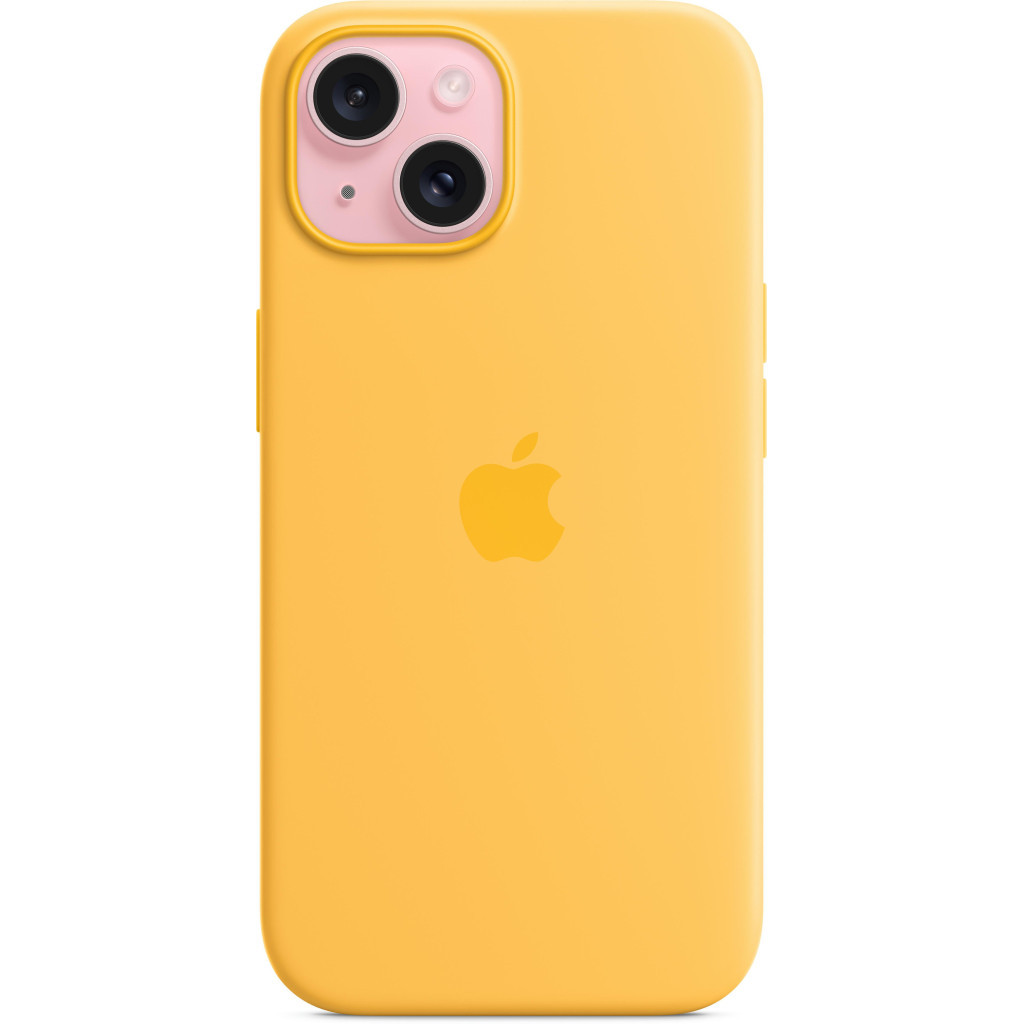 Чохол до мобільного телефона Apple iPhone 15 Silicone Case with MagSafe - Sunshine, Model A3123 (MWNA3ZM/A) - зображення 6