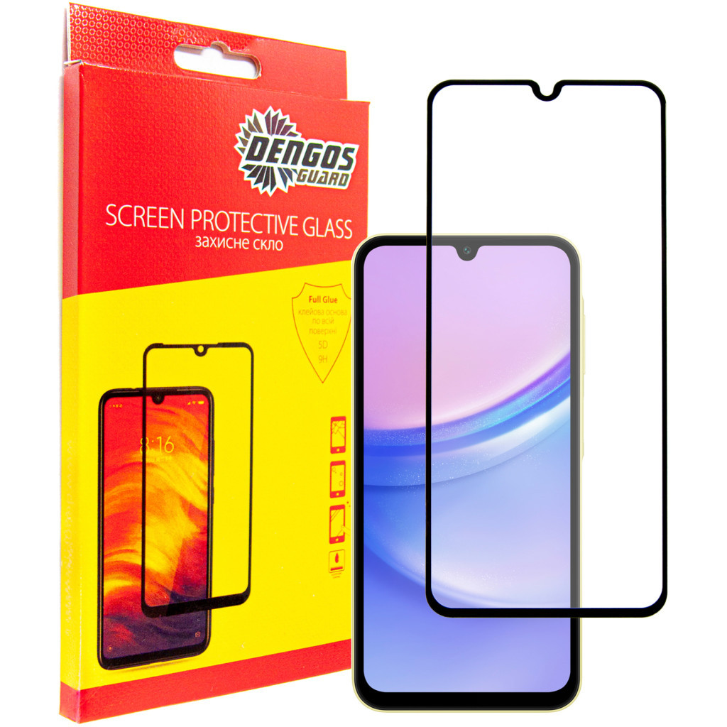 Скло захисне Dengos Samsung Galaxy A25 (black) (TGFG-336) - зображення 1