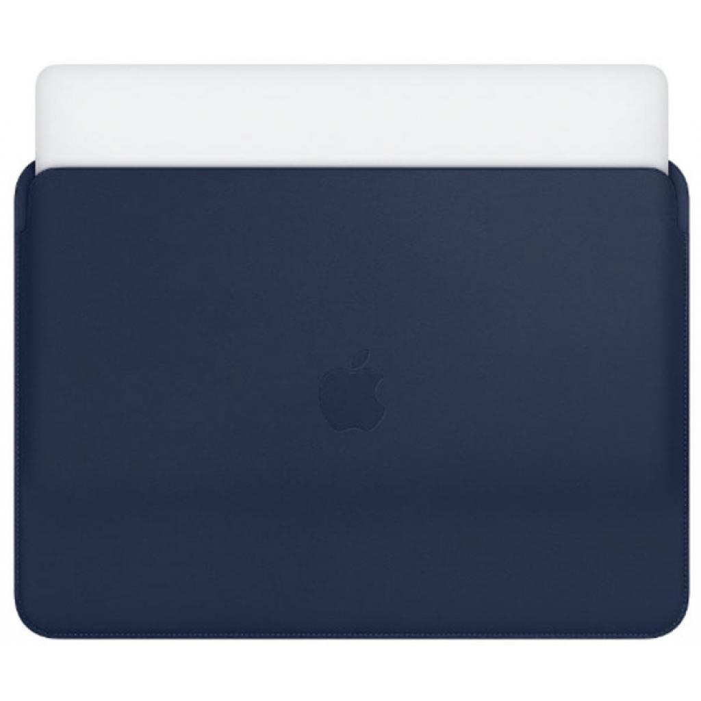 Чохол до ноутбука Apple 13" MacBook Pro, Leather Sleeve, Midnight Blue (MRQL2ZM/A) - зображення 4