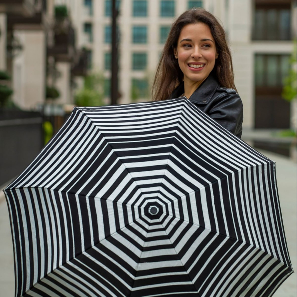 Парасоля Fulton L354-041178 Minilite-2 Silver Stripes (L354-041178) - зображення 3