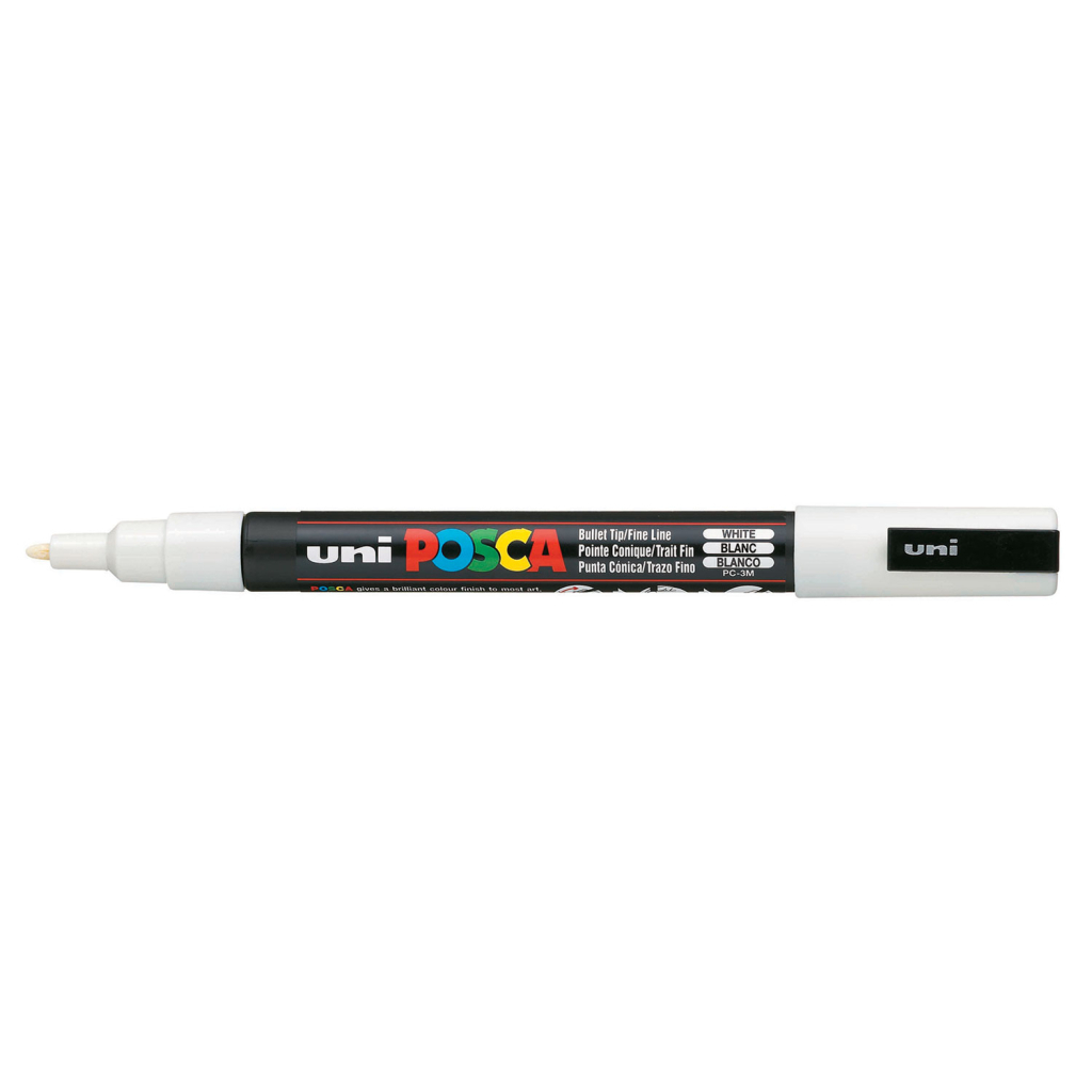 Художній маркер UNI Posca White 0.9-1.3 мм (PC-3M.White) - зображення 1