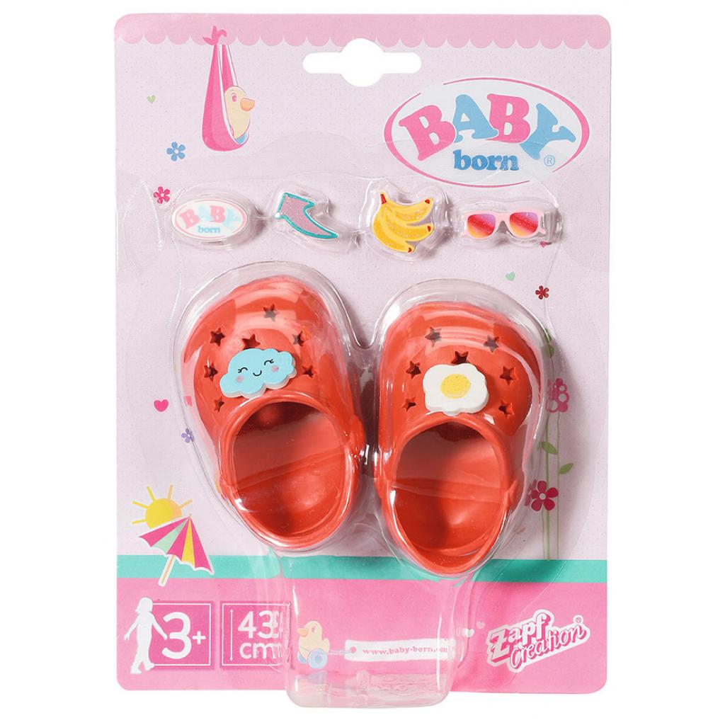 Аксесуар до ляльки Zapf Baby Born Святкові сандалі зі значками Червоні (828311-3) - зображення 1