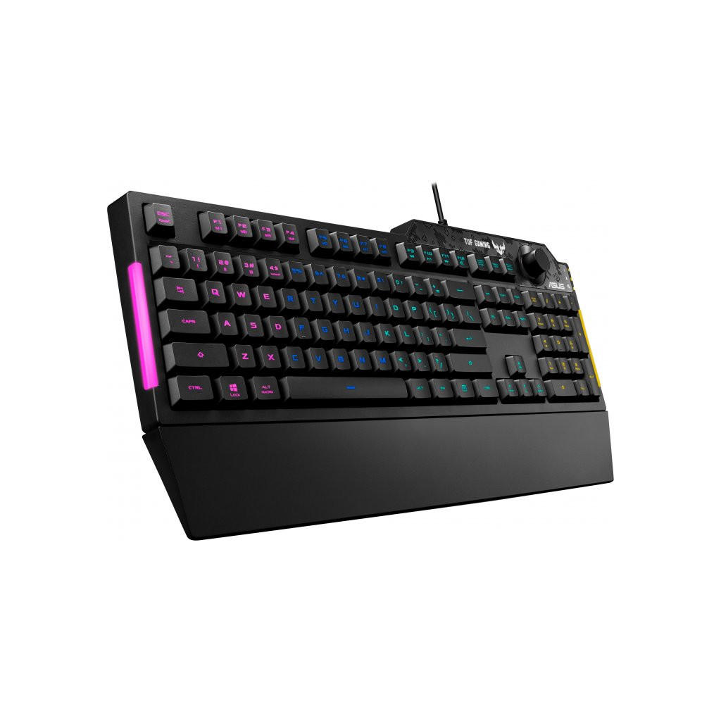 Клавіатура ASUS TUF Gaming K1 USB UA Black (90MP01X0-BKMA00) - зображення 4