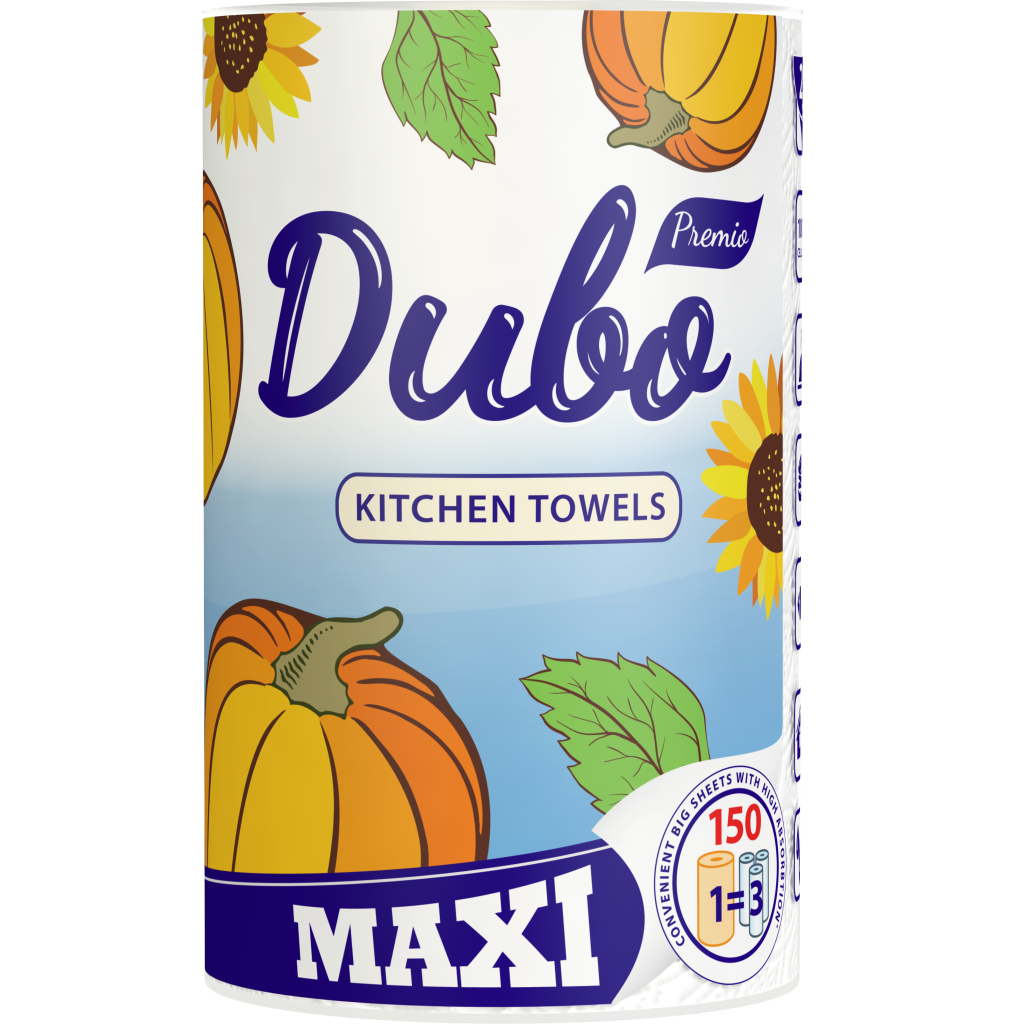 Паперові рушники Диво Premio Maxi 2 шари 150 відривів 1 рулон (4820003833230) - зображення 1