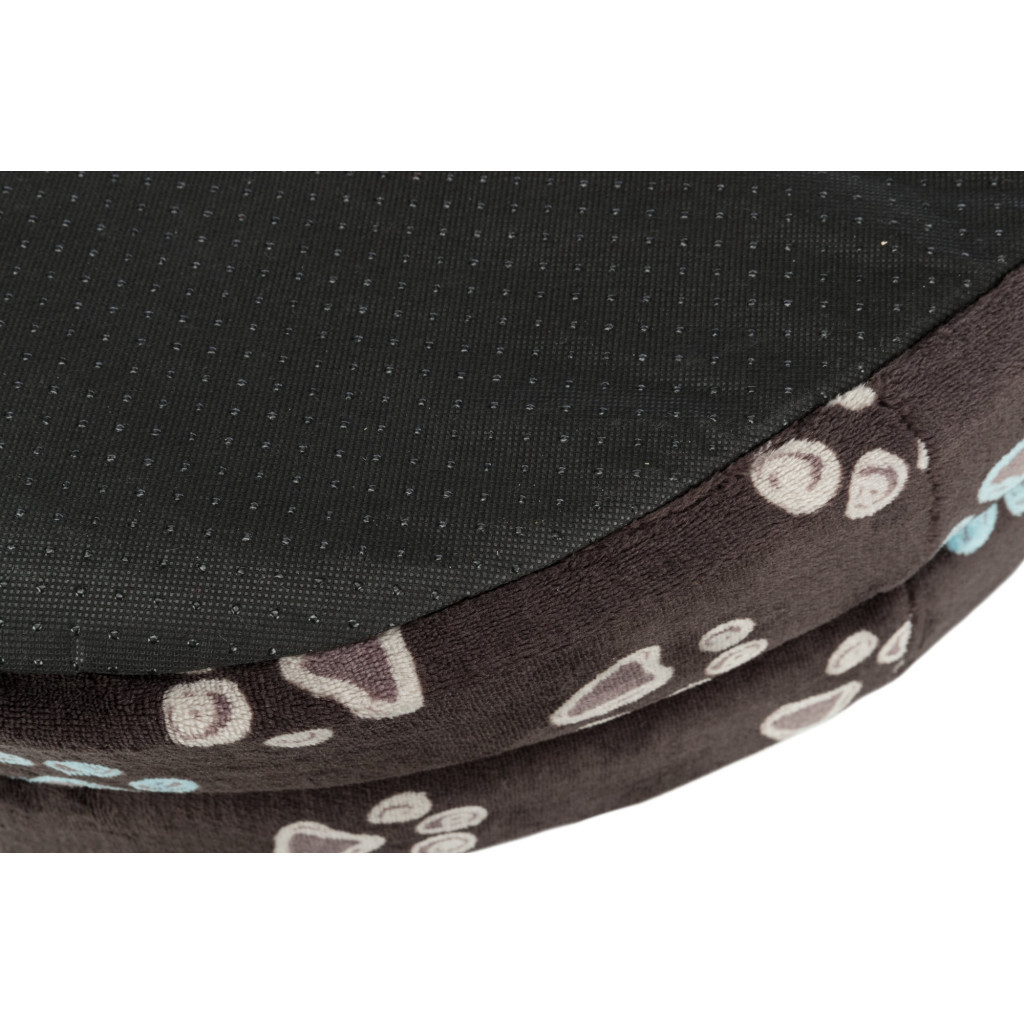 Лежак для тварин Trixie "Jimmy" (65х55 см) Сірий з лапками (4053032370333) - зображення 3