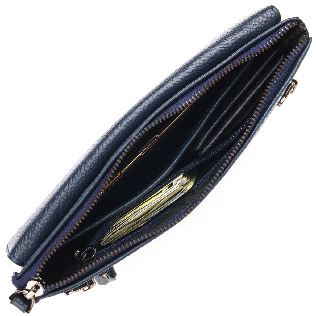 Сумка Canpellini З натуральної шкіри Синя (21550) - зображення 7