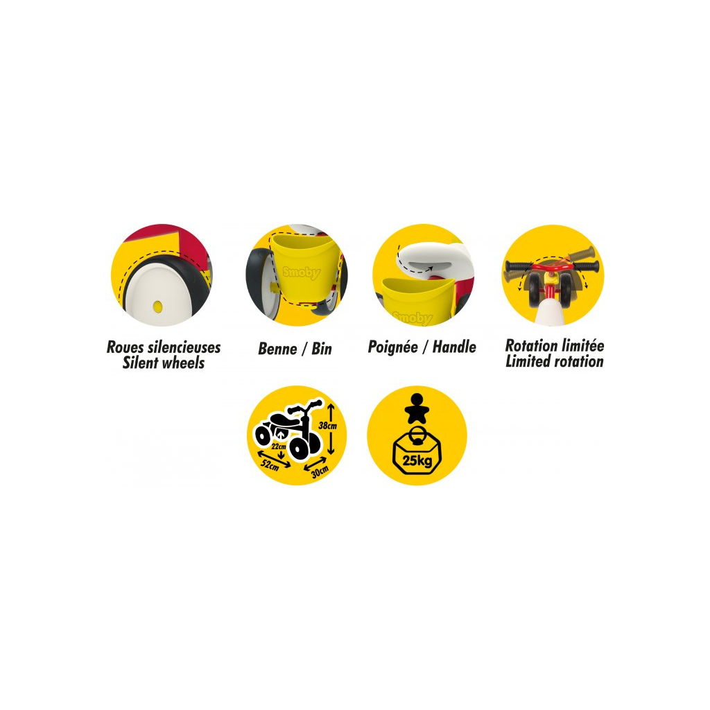 Біговел Smoby Toys Міккі Маус. Роккі (721404) - зображення 6