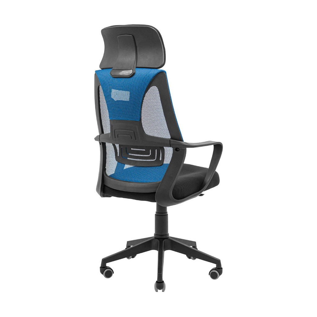 Офісне крісло Richman Профі Пластик Піастра Сітка чорна + синя (ADD0003190) - зображення 4