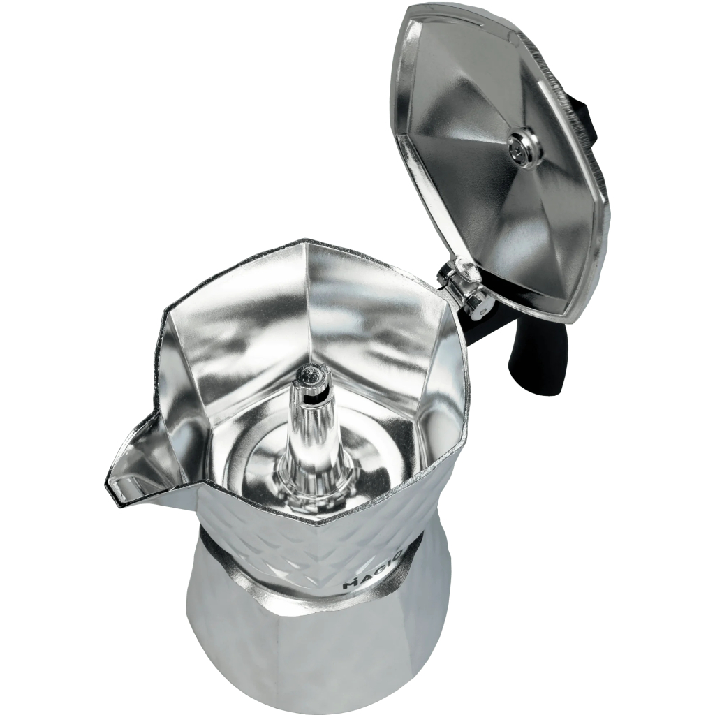 Гейзерна кавоварка Magio Блискучий металік 6 порцій 300 мл (MG-1004) - зображення 2