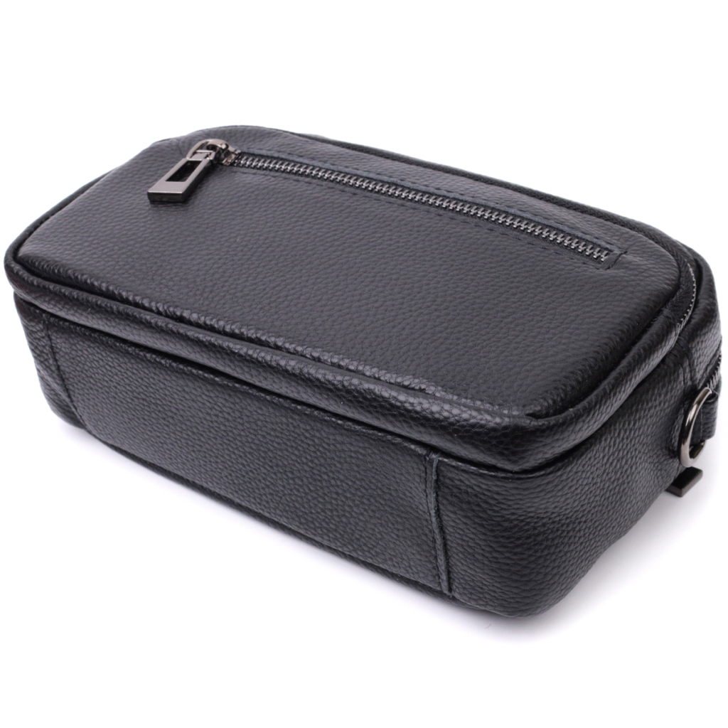 Сумка Vintage З натуральної шкіри Чорна (22640) - зображення 5