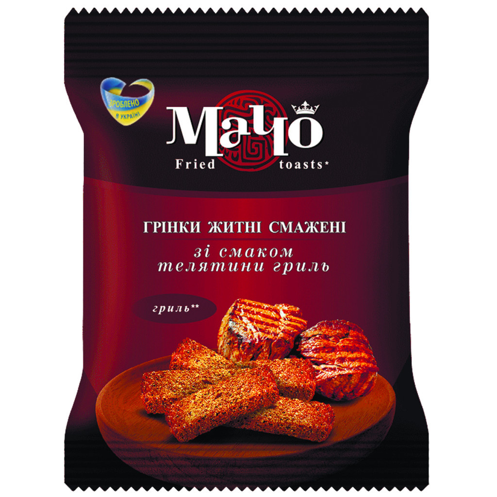 Сухарики Мачо Телятина гриль 65 г (4820237811196) - зображення 1