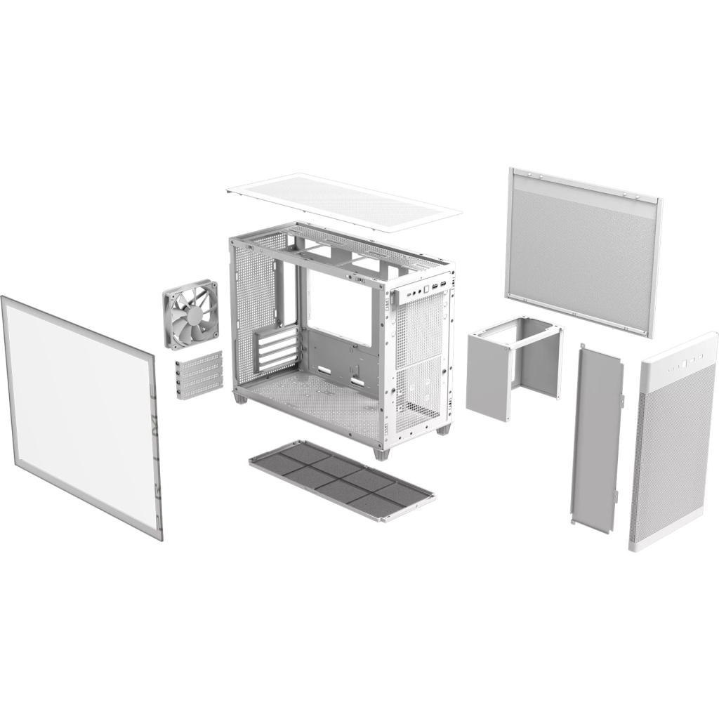 Корпус ASUS Prime AP201 White Tempered Glass (90DC00G3-B39010) - зображення 9