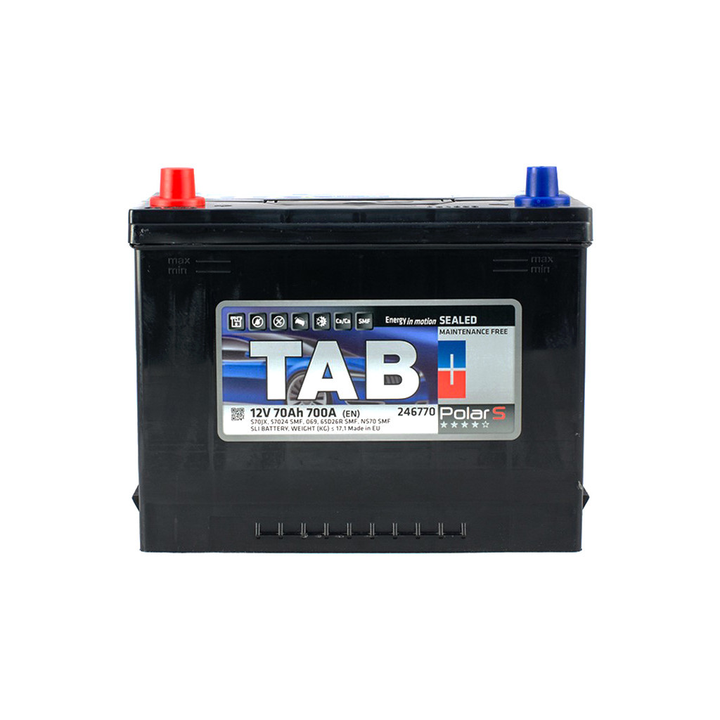 Акумулятор автомобільний TAB 70 Ah/12V Polar S Japan (246 770) - зображення 1