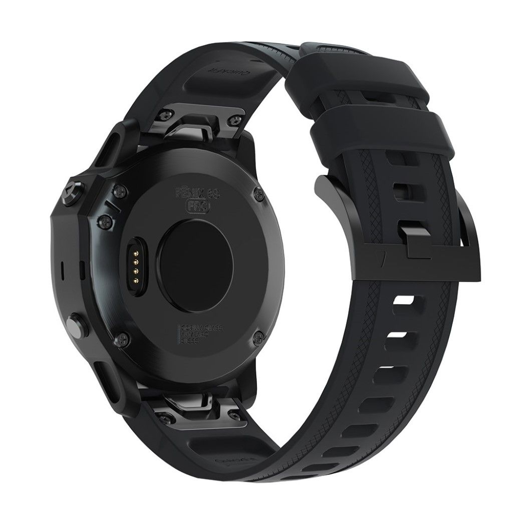 Ремінець до смарт-годинника Armorstandart Silicone 20mm для Garmin Fenix 5s/6s Black (ARM60799) - зображення 2