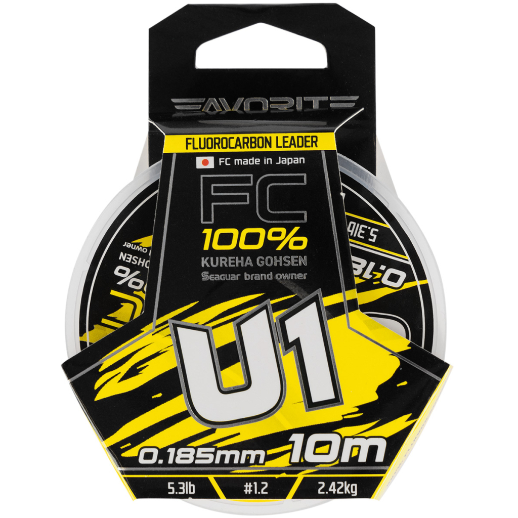 Флюорокарбон Favorite U1 FC 10m 1.2/0.185mm 5.3lb/2.42kg (1693.11.76) - зображення 2