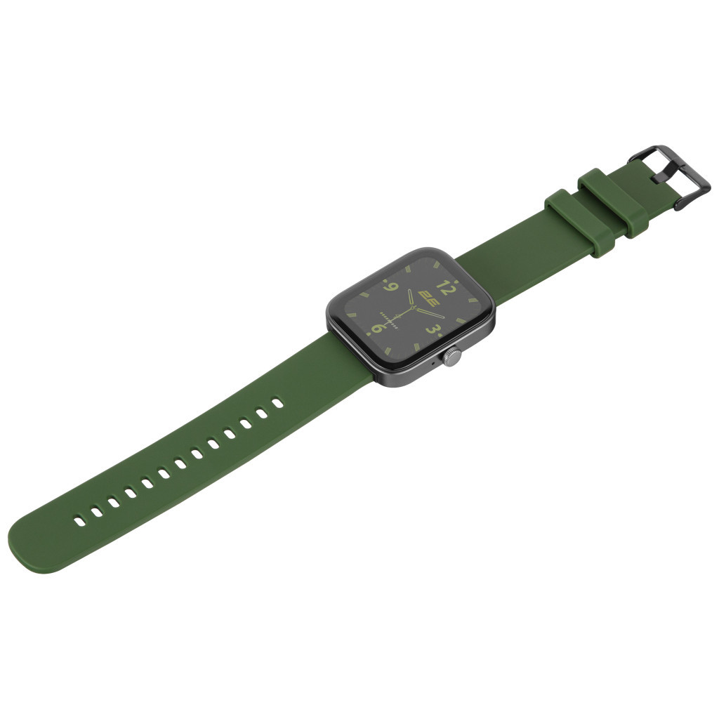 Смарт-годинник 2E Alpha SQ Music Edition 46mm Black-Green (2E-CWW40BKGN) - зображення 6