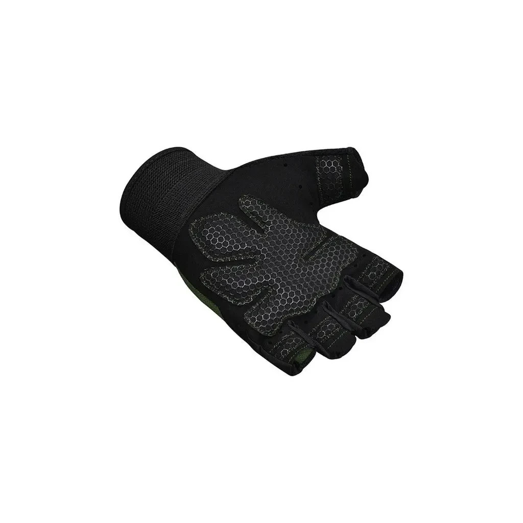 Рукавички для фітнесу RDX W1 Half Black Plus S (WGA-W1HB-S+) - зображення 5