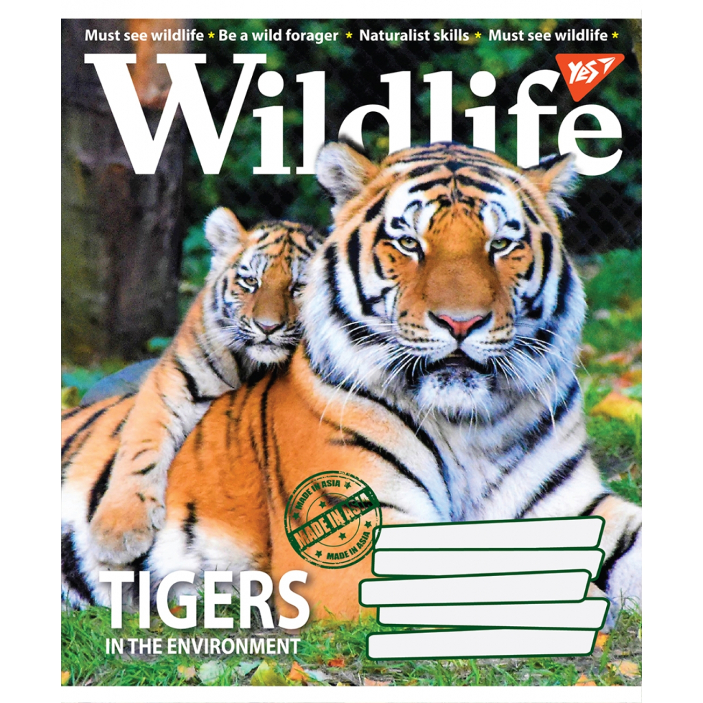 Зошит Yes А5 Wild life 96 аркушів, лінія (766133) - зображення 4