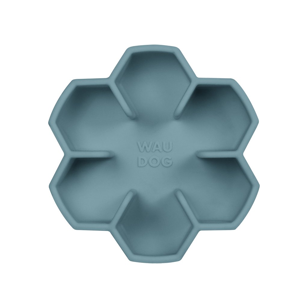 Універсальний посуд для тварин WAUDOG Silicone миска для повільного харчування 750 мл сіра (235411) - зображення 2