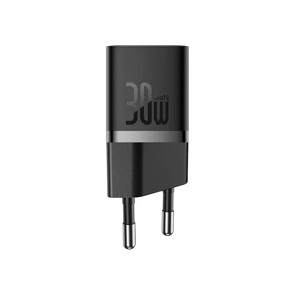 Зарядний пристрій Baseus GaN5 Fast Charger USB-C 30W black (CCGN070401) - изображение 3