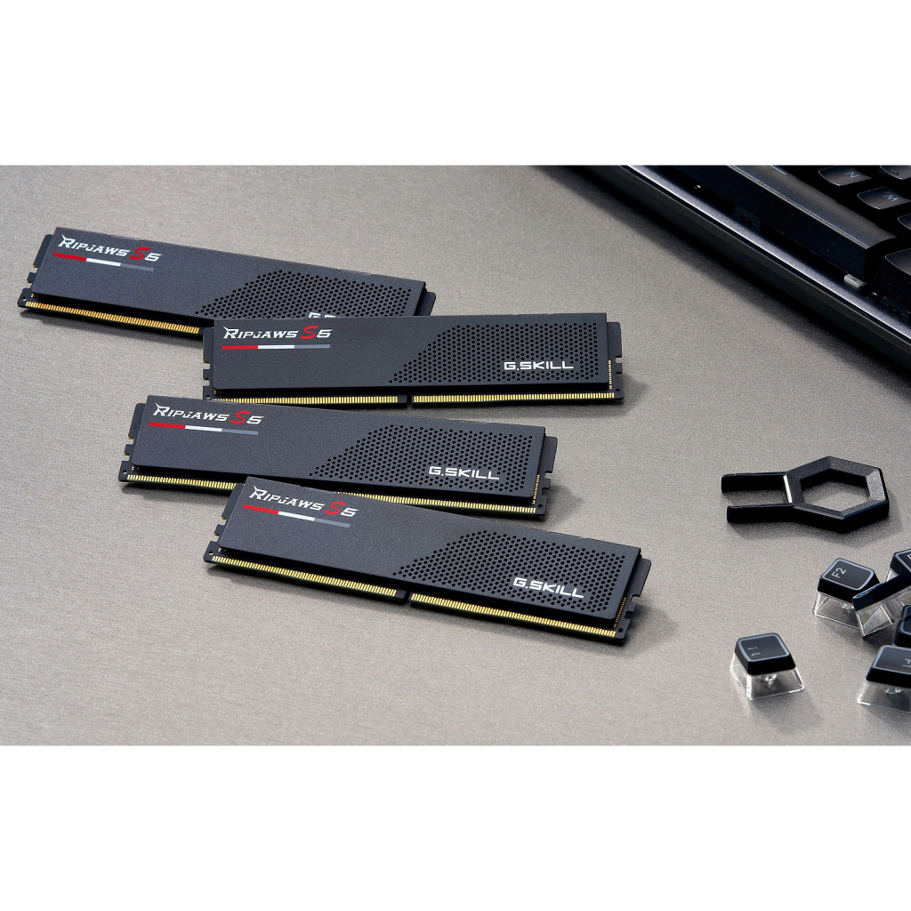 Модуль пам'яті для комп'ютера DDR5 48GB (2x24GB) 5200 MHz Ripjaws S5 Black G.Skill (F5-5200J4040A24GX2-RS5K) - изображение 6