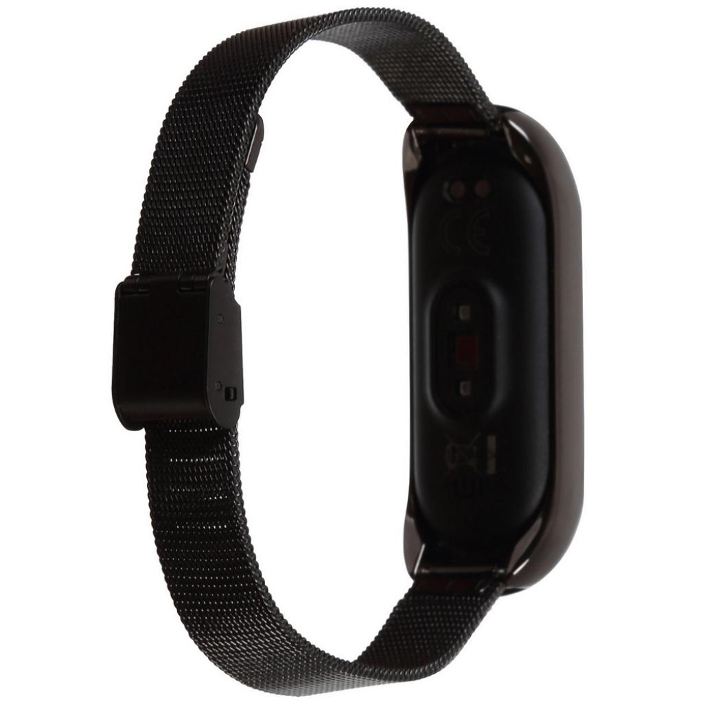 Ремінець до фітнес браслета BeCover Metal для Xiaomi Mi Smart Band 5 Black (705146) - зображення 3
