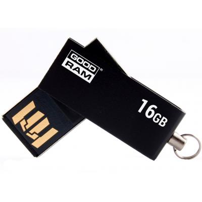 USB флеш накопичувач Goodram 16GB Cube Black USB 2.0 (UCU2-0160K0R11) - зображення 2