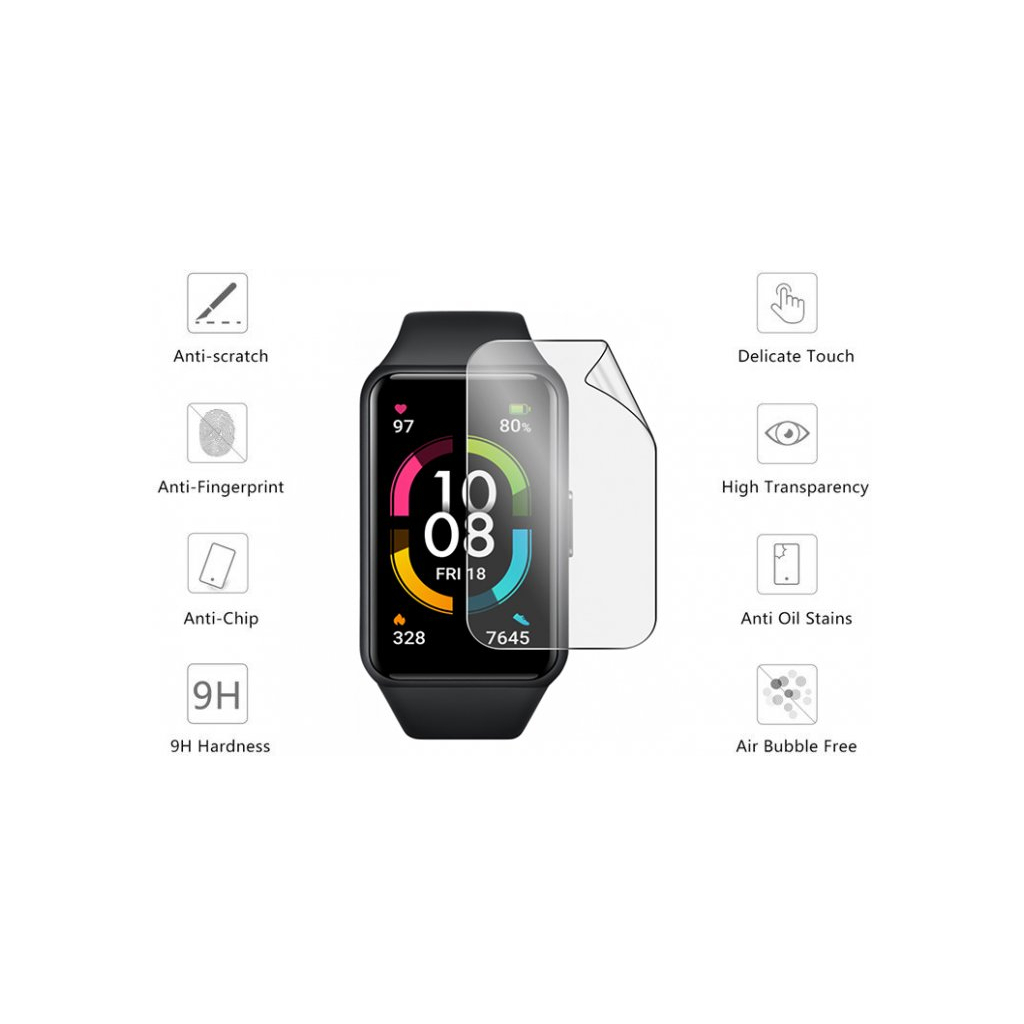 Плівка захисна Drobak Hydrogel Honor Band 6 (2шт) (313148) (313148) - зображення 2