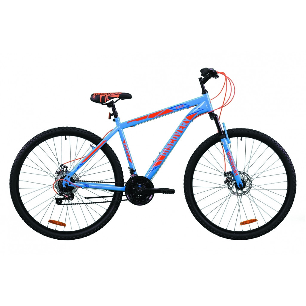 Велосипед Discovery 29" RIDER AM DD рама-21" St 2020 синьо-помаранчевий (OPS-DIS-29-083) - зображення 1