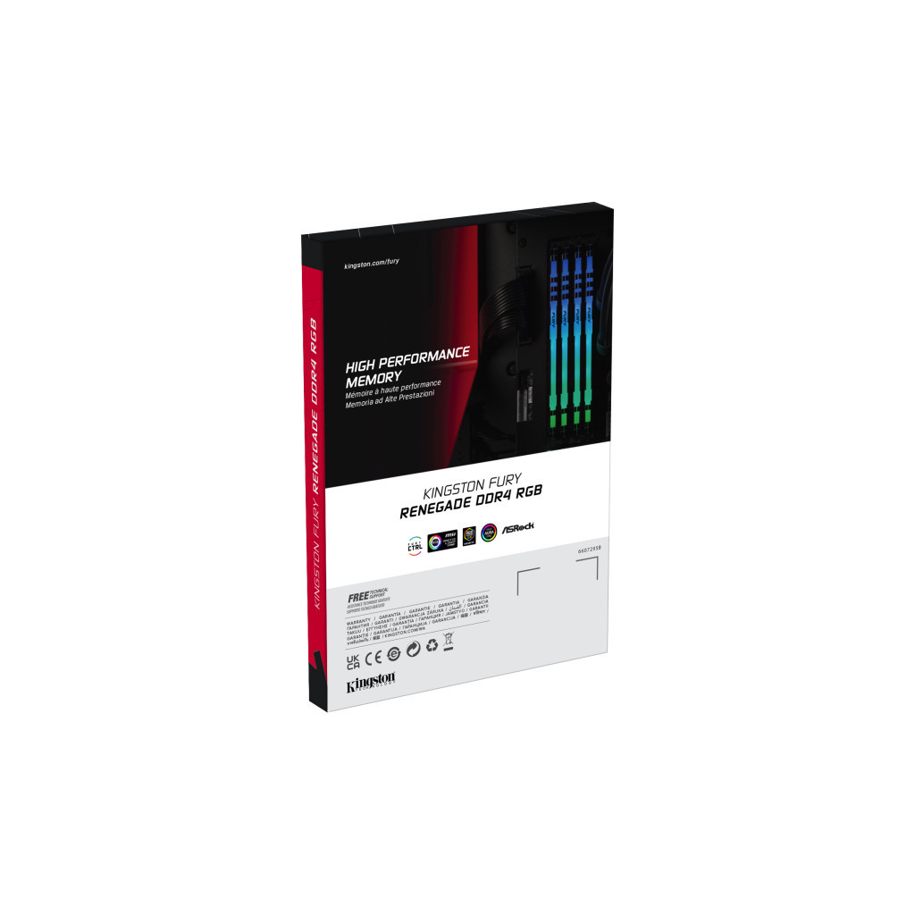 Модуль пам'яті для комп'ютера DDR4 8GB 3600 MHz Fury Renegade RGB Kingston Fury (ex.HyperX) (KF436C16RBA/8) - зображення 11