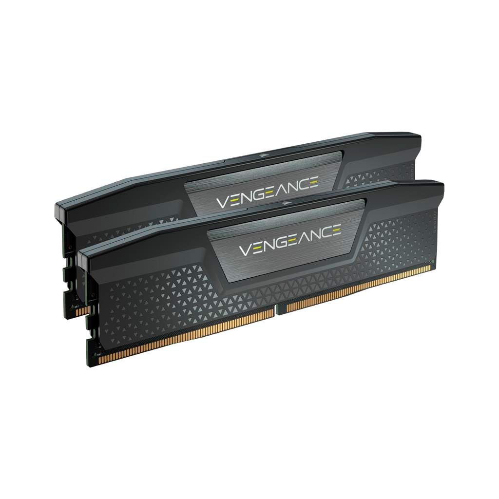 Модуль пам'яті для комп'ютера DDR5 48GB (2x24GB) 5200 MHz Vengeance Black Corsair (CMK48GX5M2B5200C38) - зображення 1