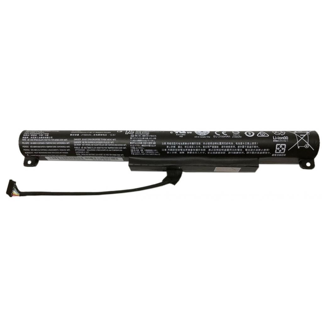 Акумулятор до ноутбука Lenovo IdeaPad 100-15IBY L14C3A01, 2200mAh (24Wh), 3cell, 10.8V, Li-ion (A47186) - зображення 1