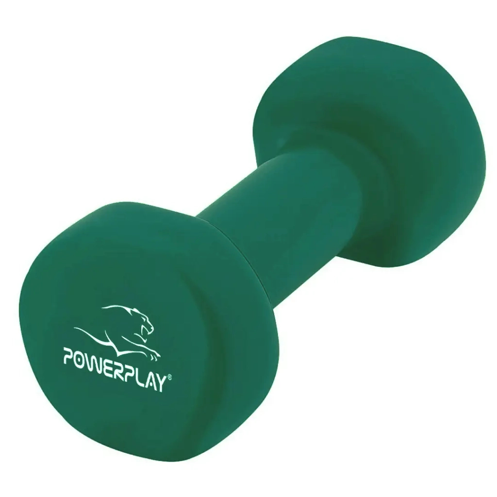 Гантельний набір PowerPlay Achilles 2 х 1,5 кг Зелений (2 (PP_4125_1,5kg_2in) - зображення 3
