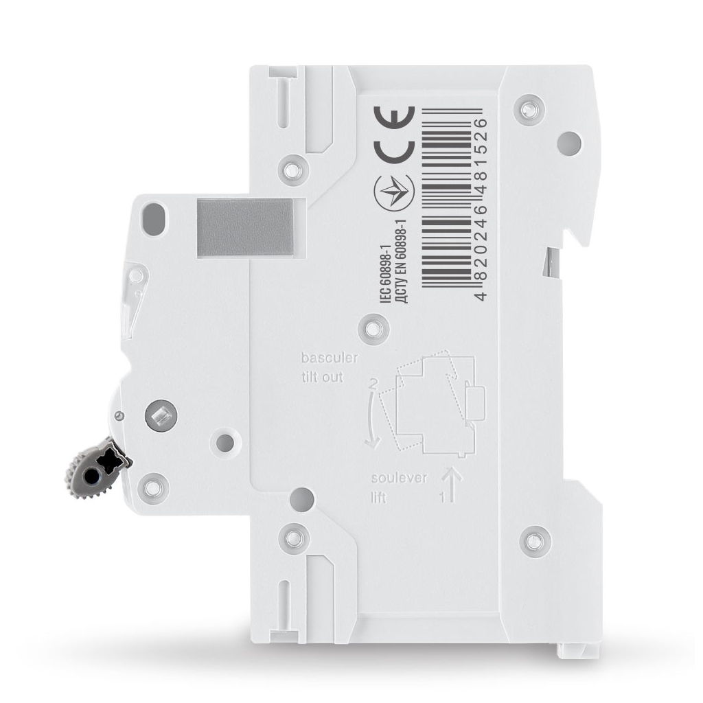 Автоматичний вимикач Videx RS6 RESIST 2п 50А 6кА С (VF-RS6-AV2C50) - изображение 3