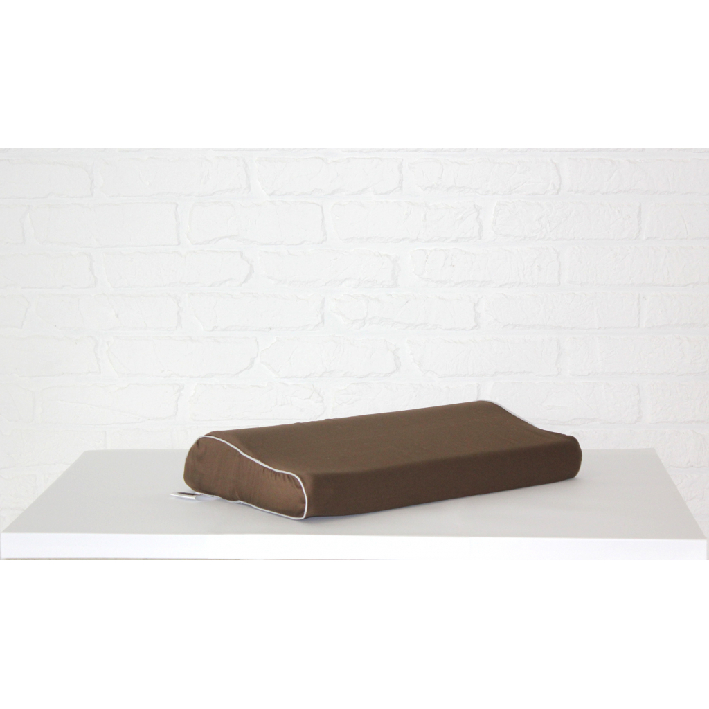 Подушка MirSon ортопедична 6120 Delicate satin Cacao Kiddy Boy 50х29х5/8 (2200003262742) - зображення 3