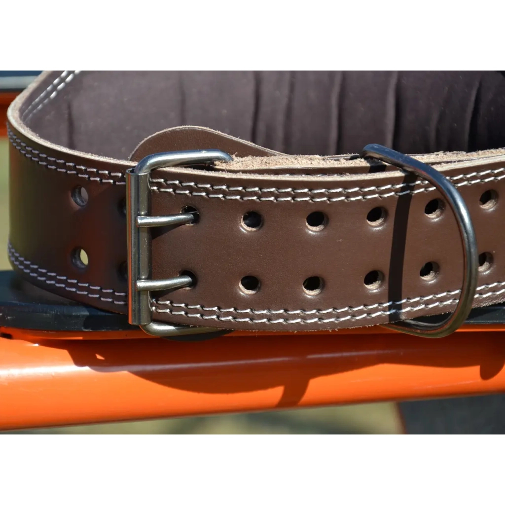Атлетичний пояс MadMax MFB-246 Full leather шкіряний Chocolate Brown S (MFB-246_S) - зображення 4