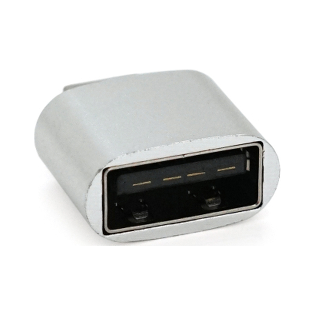 Перехідник USB 2.0 AF to Micro 5P M OTG silver Voltronic (YT-AF/M) - зображення 2