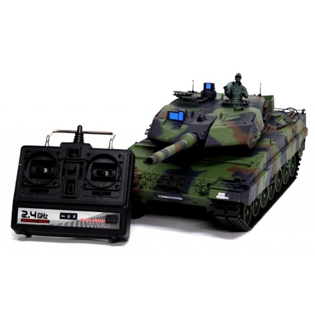 Радіокерована іграшка Heng Long Танк Leopard II A6 2.4GHz 1:16 з пневмогарматою та димом (HL3889-1) - зображення 5