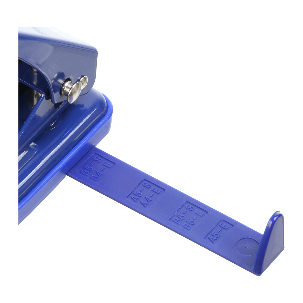 Діркопробивач Buromax металевий, до 25 аркушів, 122 х 108 х 54 мм, синій (BM.4030-02) - изображение 6