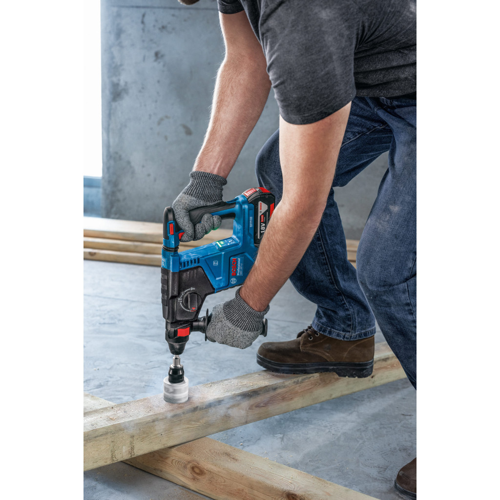 Перфоратор Bosch GBH 187-LI Professional 18 В, SDS-Plus, 2.4 Дж, 980 об/хв (без АКБ та ЗП) (0.611.923.020) - зображення 6