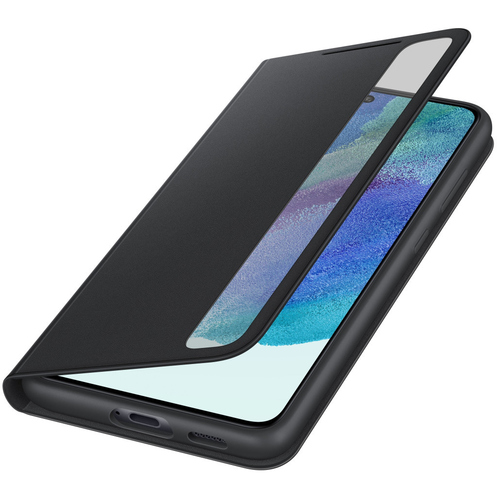 Чохол до мобільного телефона Samsung Clear View Cover Galaxy S21 FE (G990) Dark Gray (EF-ZG990CBEGRU) - зображення 5