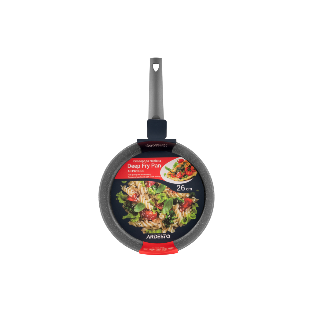 Сковорода Ardesto Gemini Gourmet Apulia Grey 26 см (AR1926GDS) - зображення 2