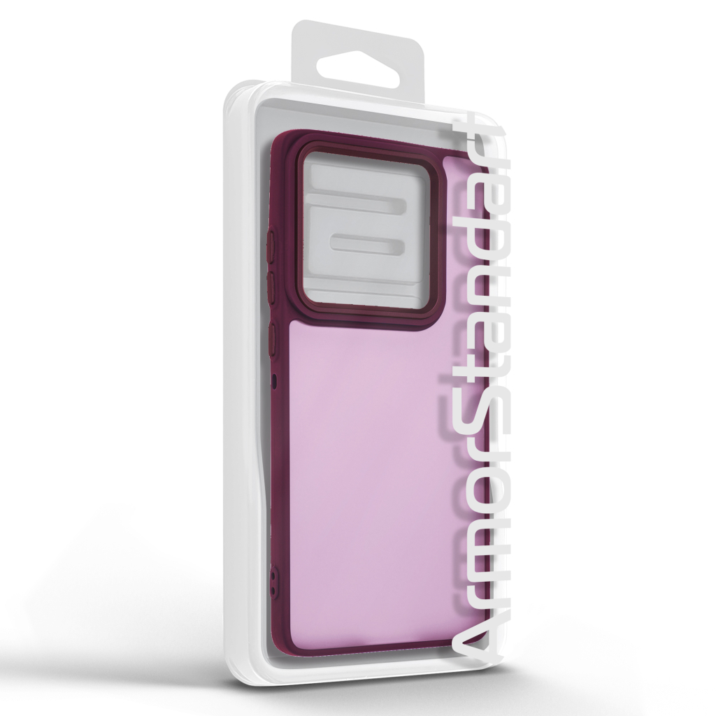 Чохол до мобільного телефона Armorstandart Frame Motorola Edge 60 Pro 5G Wine Red (ARM86092) - зображення 3