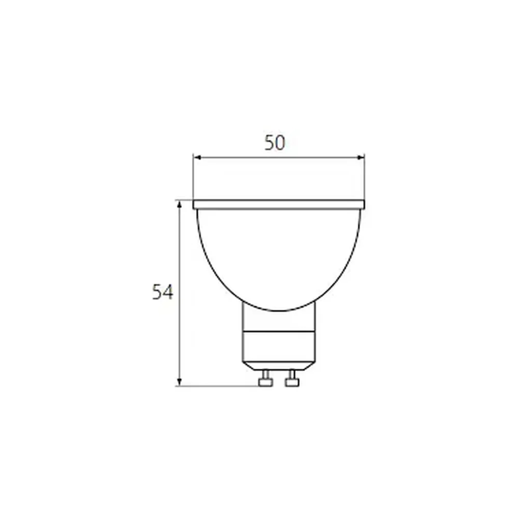 Лампочка Osram LED VALUE, PAR16, 6W, 3000K GU10 (4058075689626) - изображение 3