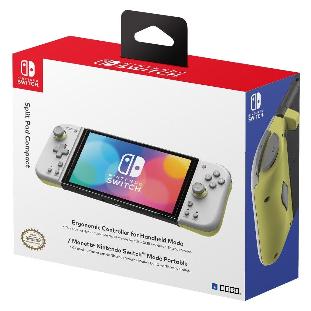 Геймпад Hori Split Pad Compact (Light Grey x Yellow) for Nintendo (NSW-373U) - зображення 5