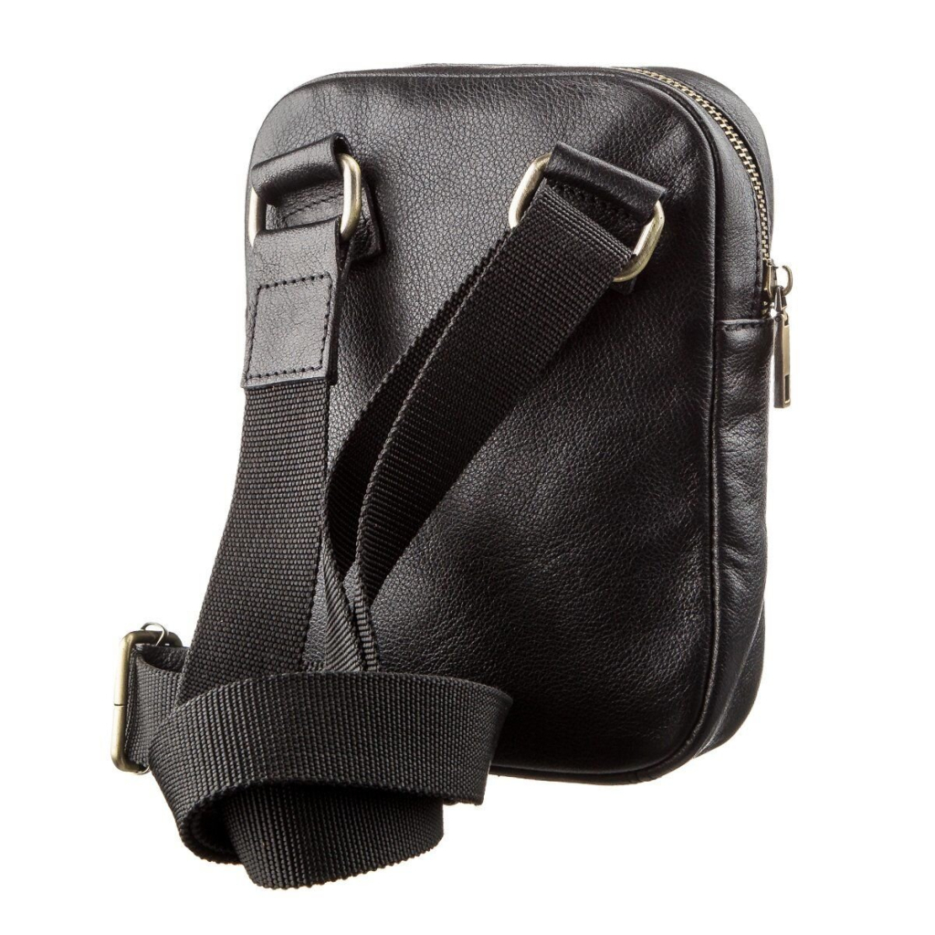 Сумка Shvigel Чоловіча шкіряна Чорна (19102) - зображення 2