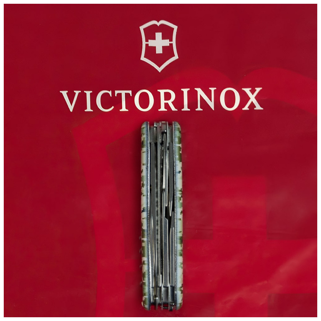Ніж Victorinox Huntsman Army 91 мм Піксель (1.3713.3_W3940p) - зображення 7