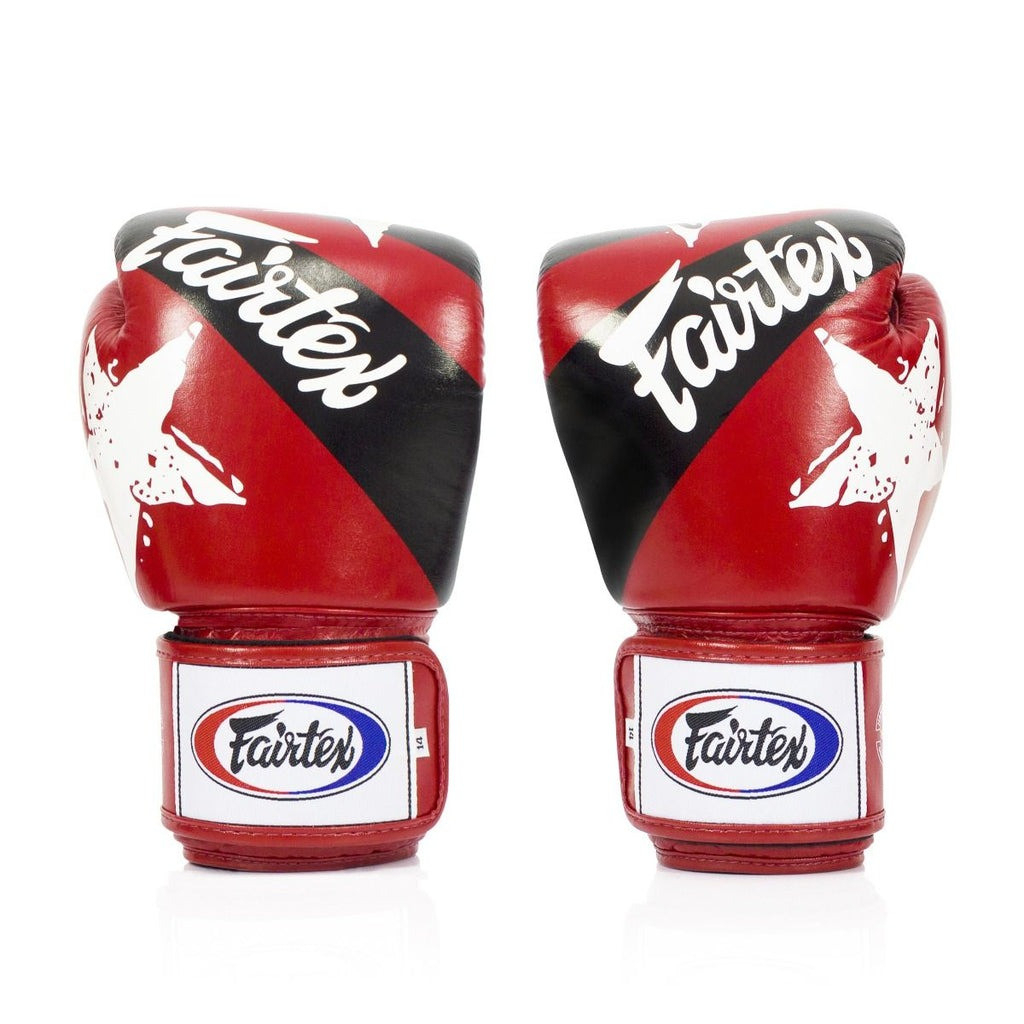 Боксерські рукавички Fairtex BGV1 Nation Print Red 14 унцій (бинти в комплекті) (BGV1_Print_14oz_Red) - зображення 3