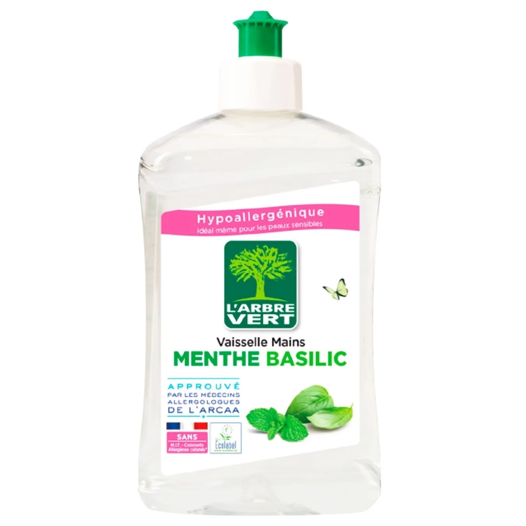 Засіб для ручного миття посуду L'Arbre Vert М'ятний базилік 500 мл (3450601023897/3450601047114) - зображення 1