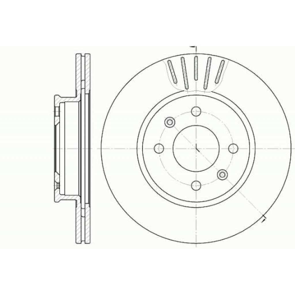 Гальмівний диск REMSA 6666.10 - зображення 1